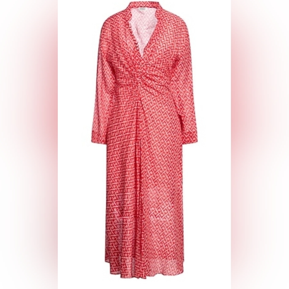 NWT Sandro Paris Elian Silk and Linen Dress